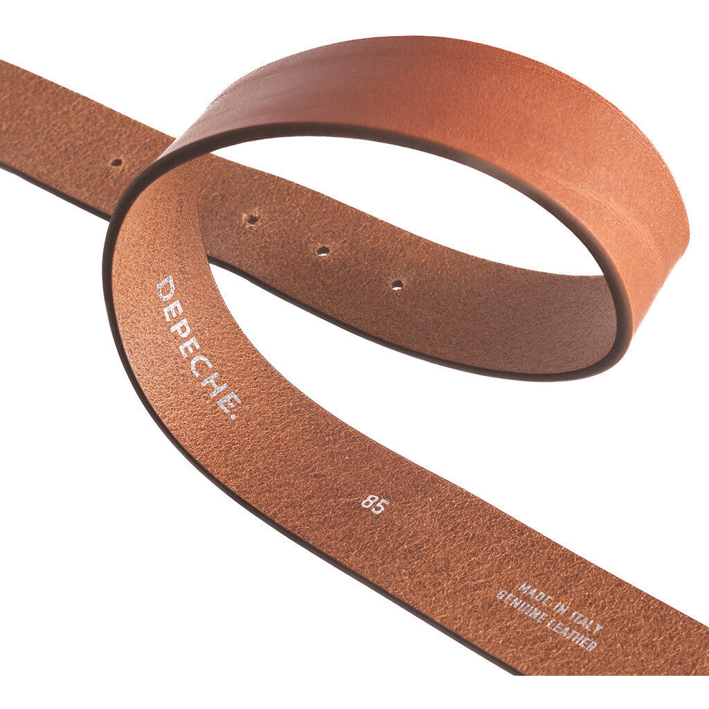 DEPECHE Timeless belt Belts 040 Dark cognac