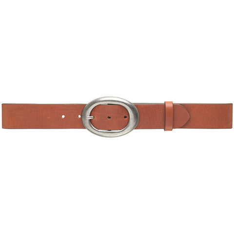 Jenas leather belt with large buckle / 15166 - Greenery