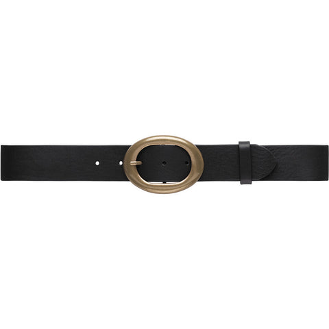 Narrow leather belt with beauiful details / 16080 - Black (Nero)