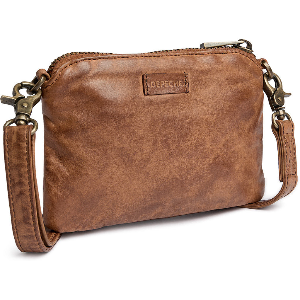 DEPECHE Timeless crossover/clutch Crossover 014 Cognac