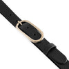 DEPECHE Timeless narrow belt in delicious leather quality Belt 099 Black