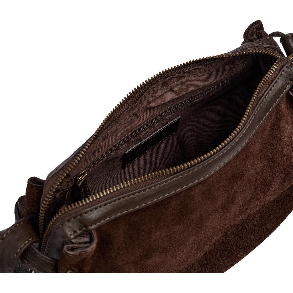 DEPECHE Timeless suede crossover Cross over 008 Chocolate