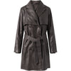 Depeche leather wear Trenchcoat leather jacket in soft quality Jackets 175 Charcoal