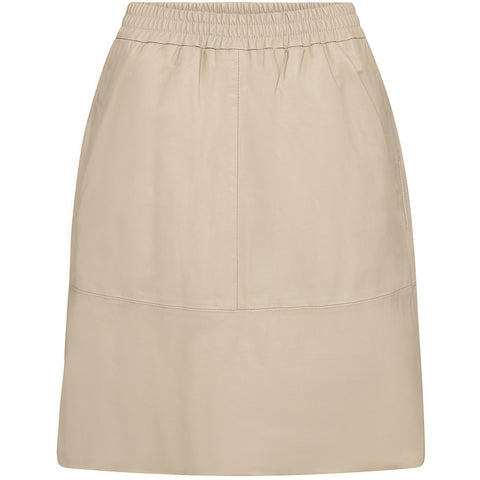 Depeche leather wear Trendy Maria leather skirt Skirts 202 Vanilla