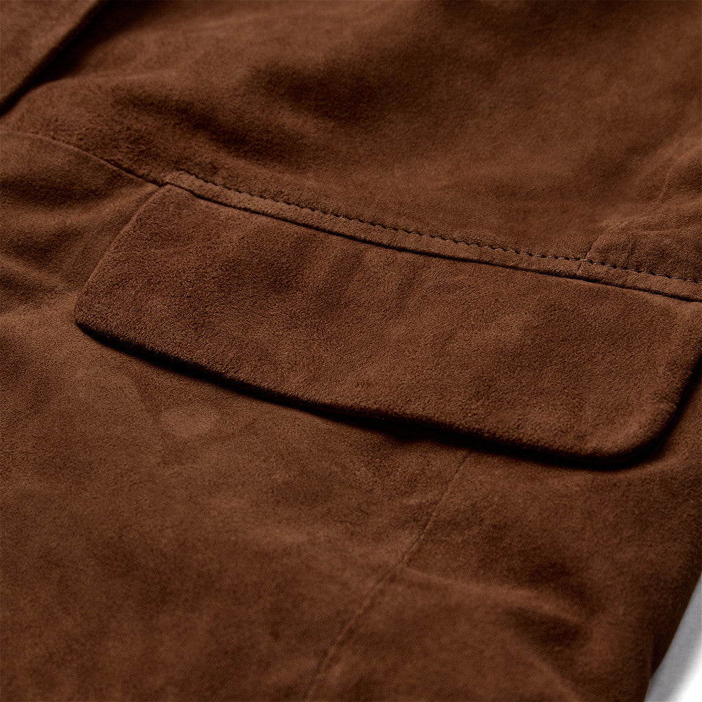 Depeche leather wear Zenia suede blazer Blazer 014 Cognac