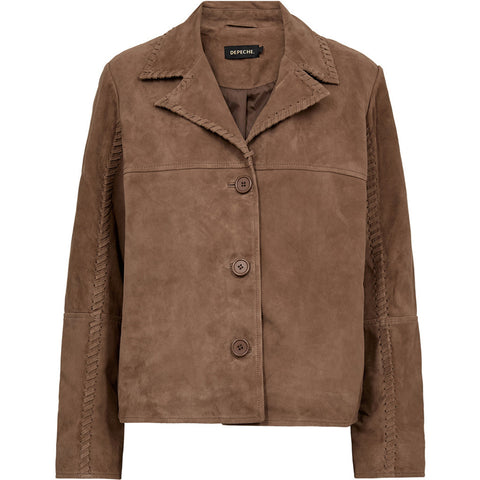 Depeche leather wear Vendy suede jacket Jackets 322 Toffee