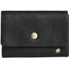 DEPECHE Wallet/credit card holder in soft leather Purse / Credit card holder 154 Black/Brass