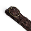 DEPECHE Weave Belt Belt 258 Winter Brown / Brass