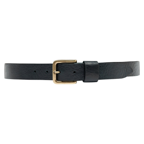 DEPECHE Timeless jeans belt in delicious leather quality Belts 101  Dark blue