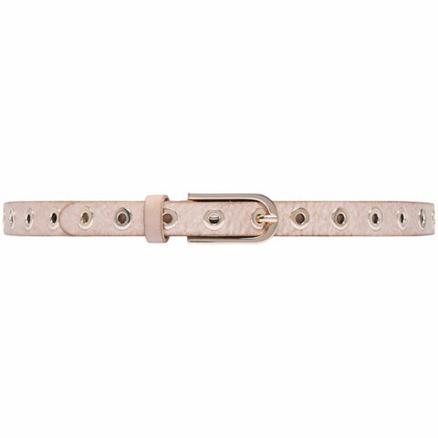 DEPECHE Cool narrow belt with details Belts 011 Sand